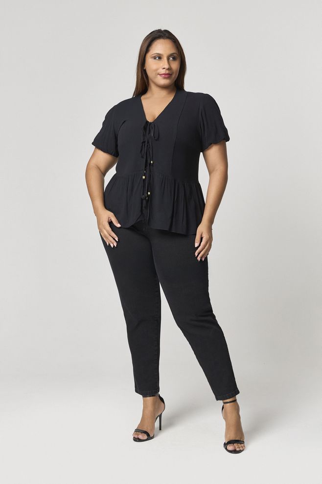 Blusa com Amarrações MySize - Reflect Inverno 25