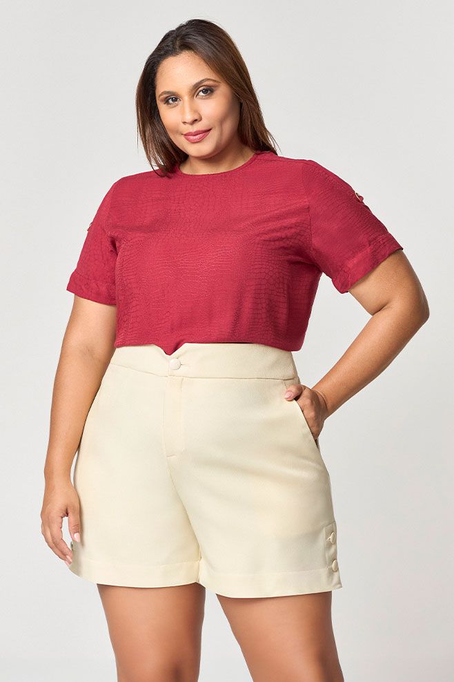 Blusa com Meia Argolas MySize - Reflect Inverno 25