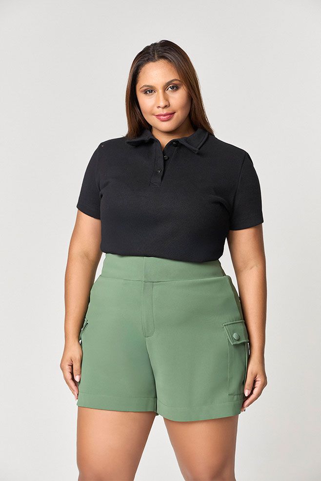 T-shirt Malha Polo Botões MySize - Reflect Inverno 25