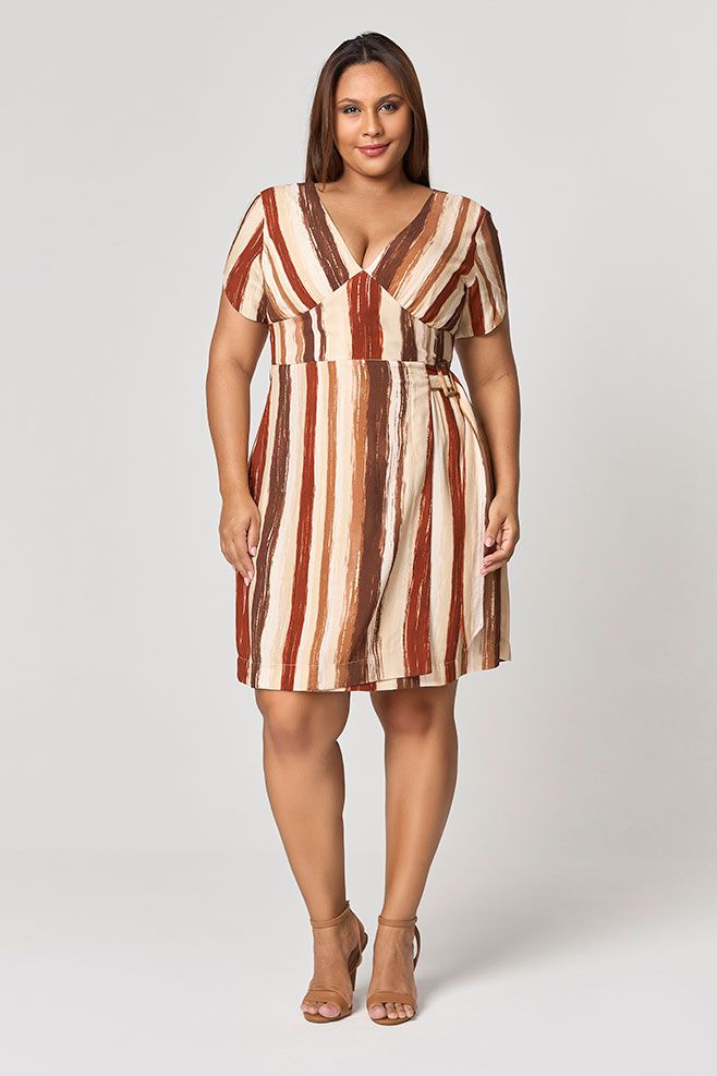 Vestido Midi Estampado MySize - Reflect Inverno 25