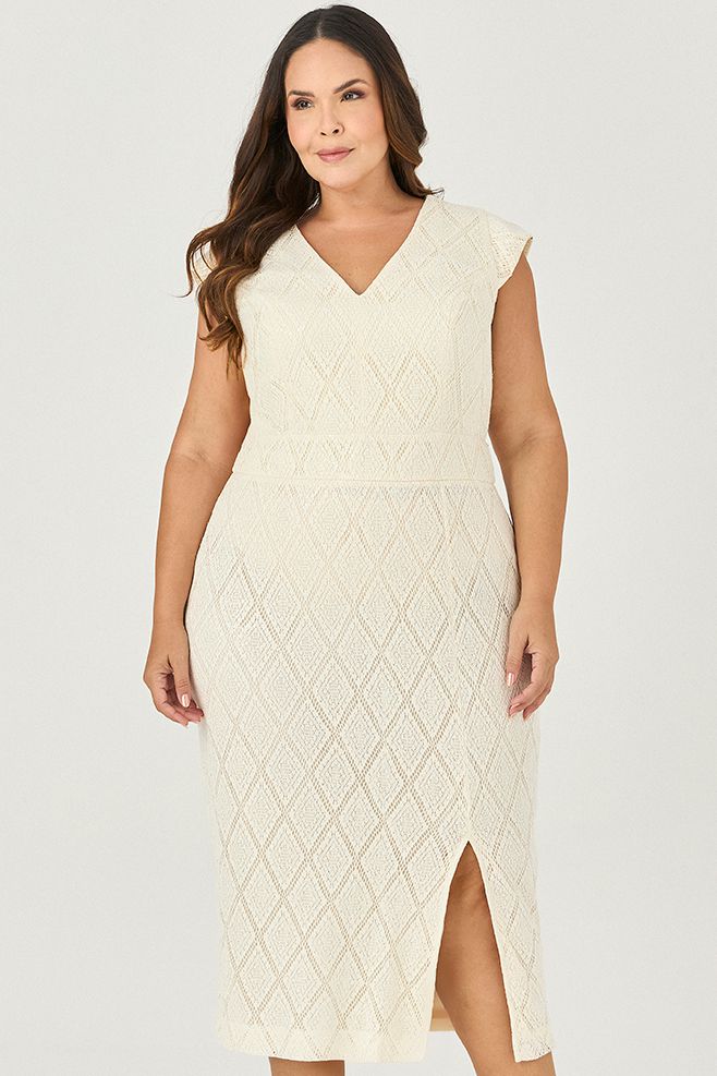 Vestido Midi de Tela - MySize - Sentir