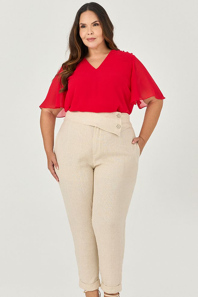 Calça Carrot Cós Ponta - MySize - Sentir