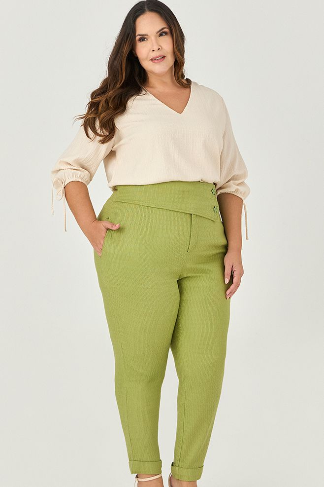 Calça Carrot Cós Ponta - MySize - Sentir 