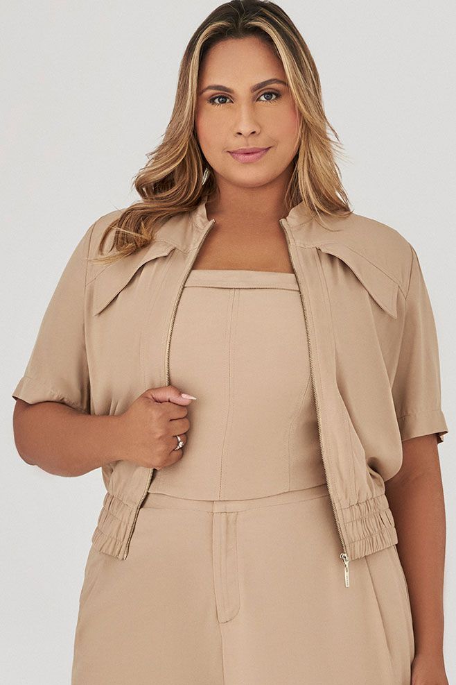 Casaqueto com Cropped - MySize - Trópicos