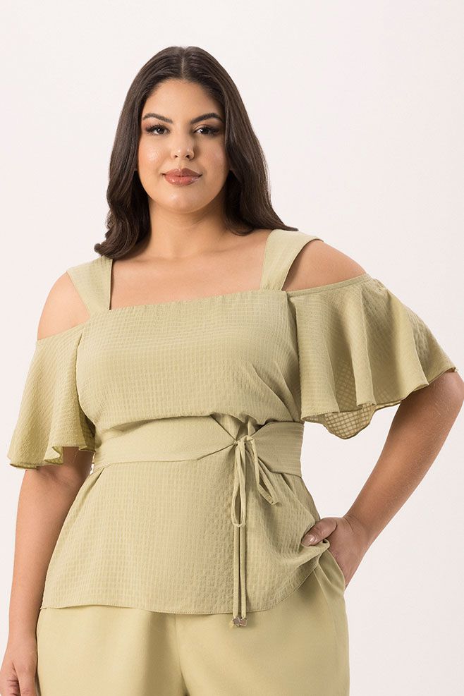 Blusa com Detalhe Amarração - Urban Flowers