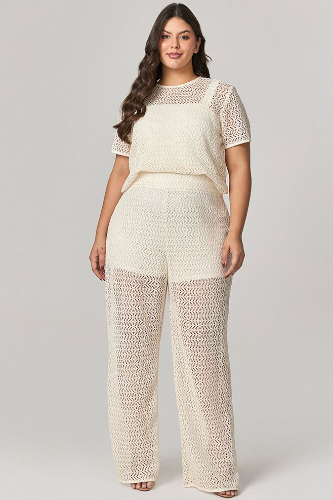 Calça Pantalona Crochet MySize - Verano