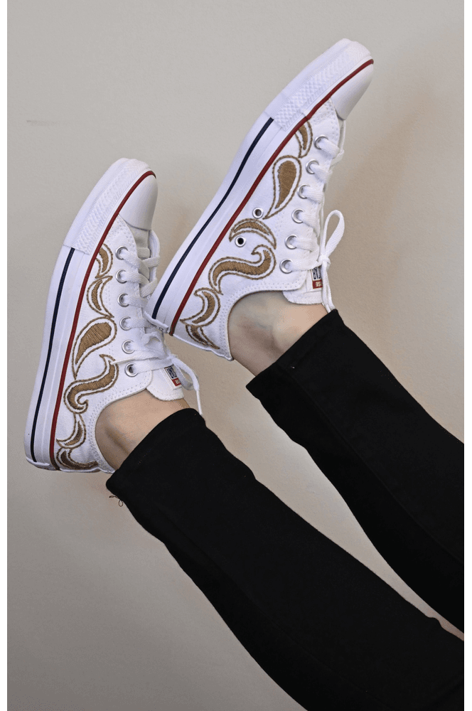 All Star Branco Cano Baixo Modelo Ravello - BIAAGUILA