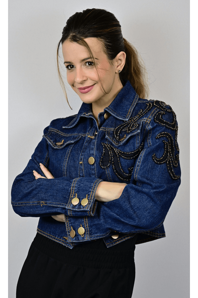 Jaqueta Jeans Azul Modelo Istambul - BIAAGUILA