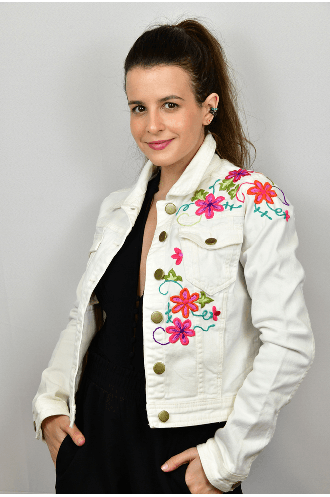 Jaqueta Jeans Off White Modelo Chicago Pronta Entr... - BIAAGUILA