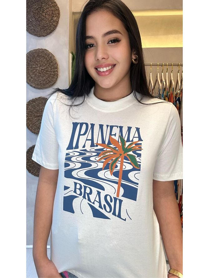 Camiseta TSHIRT Oversize - Branco - MeiMi Amores 