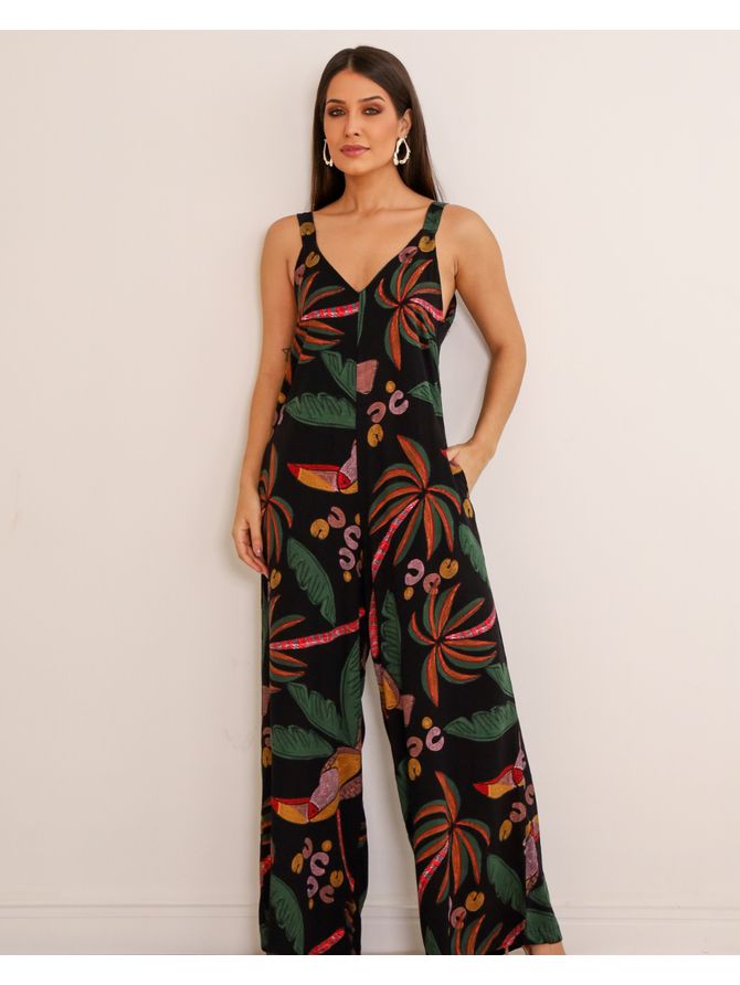 Macacão Amelia Preto Exclusivo MeiMI - MeiMi Amores 