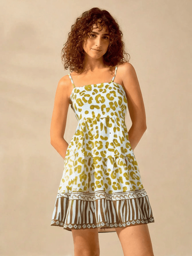 Vestido Curto Leticia Estampa Animal Print ... - MeiMi Amores 