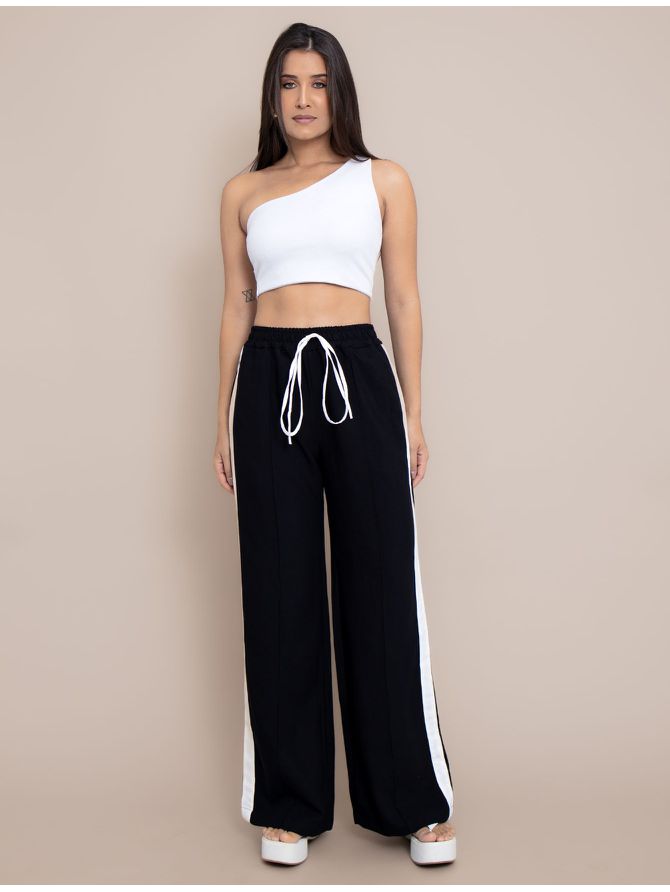 Calça Ale Pantalona Tendência - Preta - MeiMi Amores 