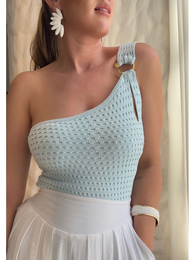 Body Amanda Nula Manga - Azul - MeiMi Amores 