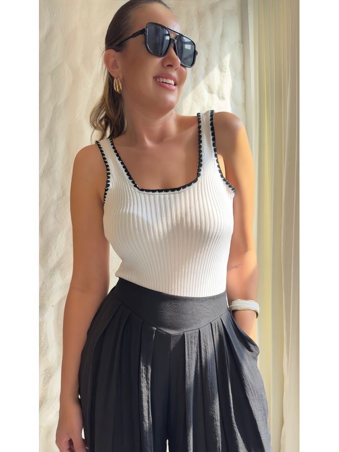 Body Amanda Regata - Branco - MeiMi Amores 