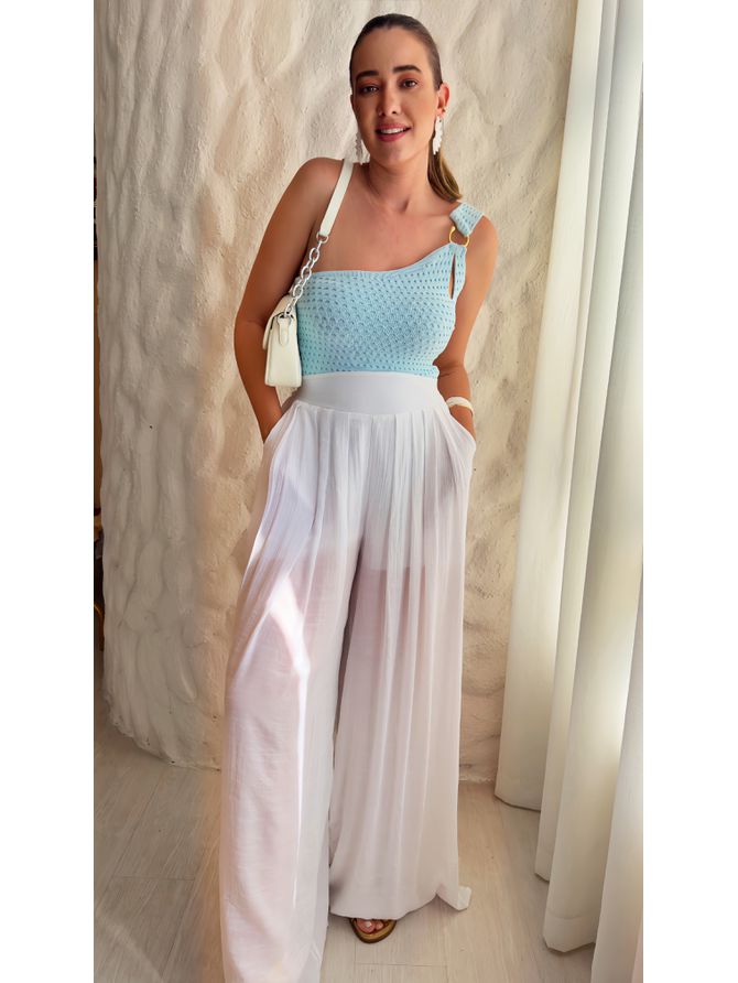 Calça Helena Pantalona - Branco - MeiMi Amores 