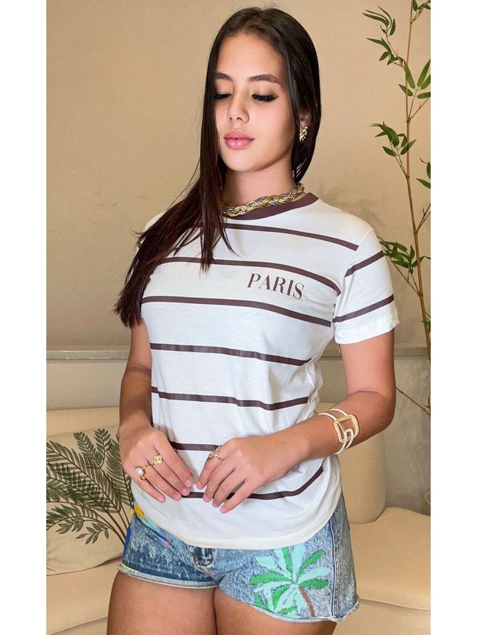 Tshirt Listrada Paris Boho - MeiMi Amores 