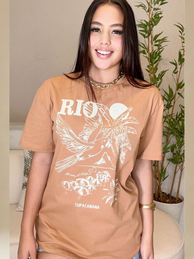 Camiseta TSHIRT Oversize - Caramelo - MeiMi Amores 