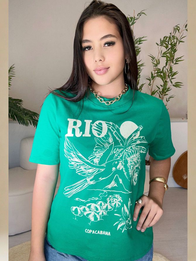 Camiseta TSHIRT Oversize - Verde - MeiMi Amores 