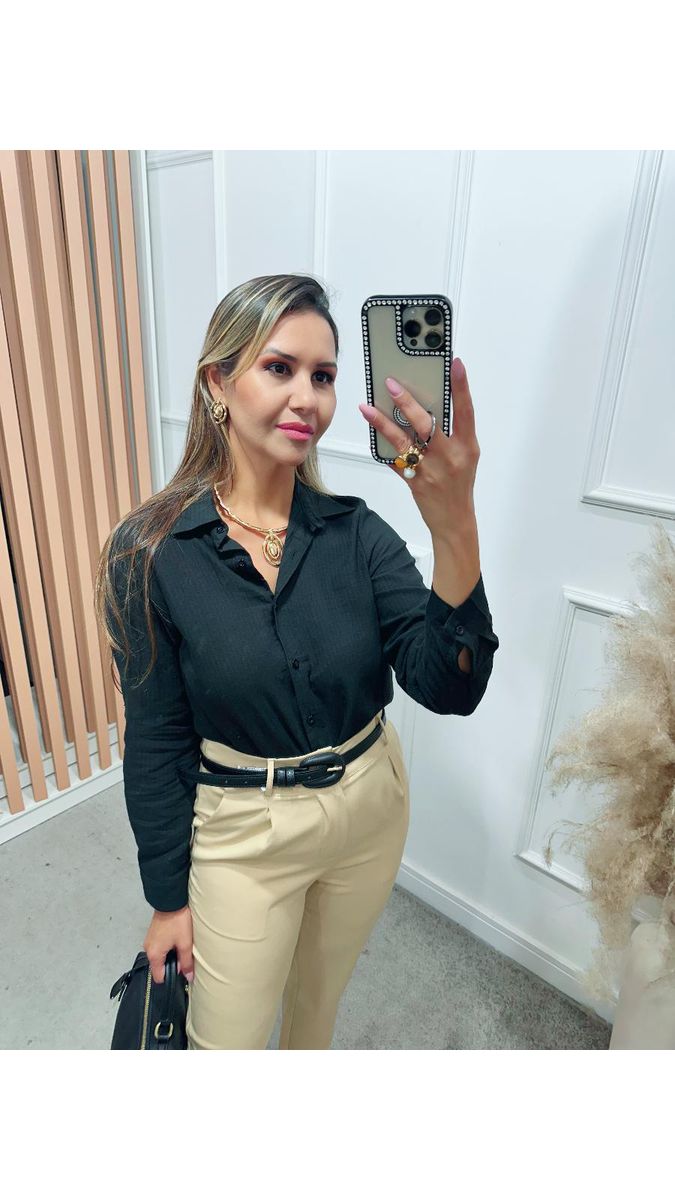 Camisa Laura canelada Ref:3518