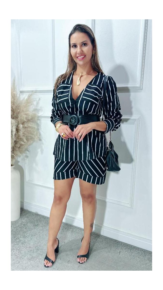 Conjunto Barbara listrado Ref:3521