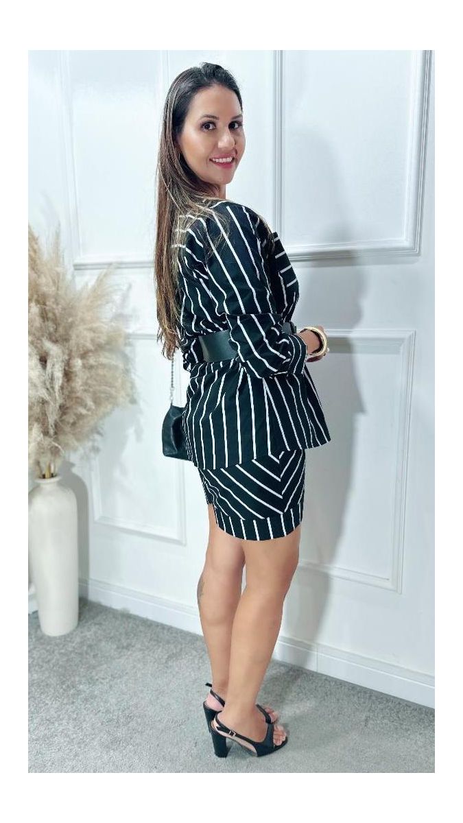 Conjunto Barbara listrado Ref:3521