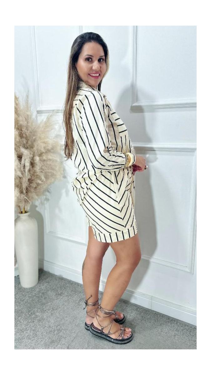 Conjunto Barbara listrado Ref:3521