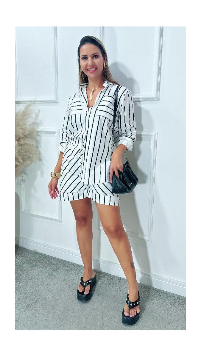 Conjunto Barbara listrado Ref:3521