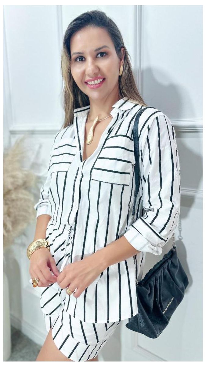 Conjunto Barbara listrado Ref:3521