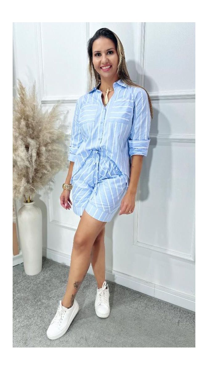 Conjunto Barbara listrado Ref:3521
