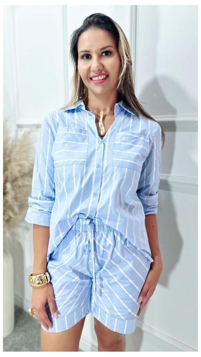 Conjunto Barbara listrado Ref:3521