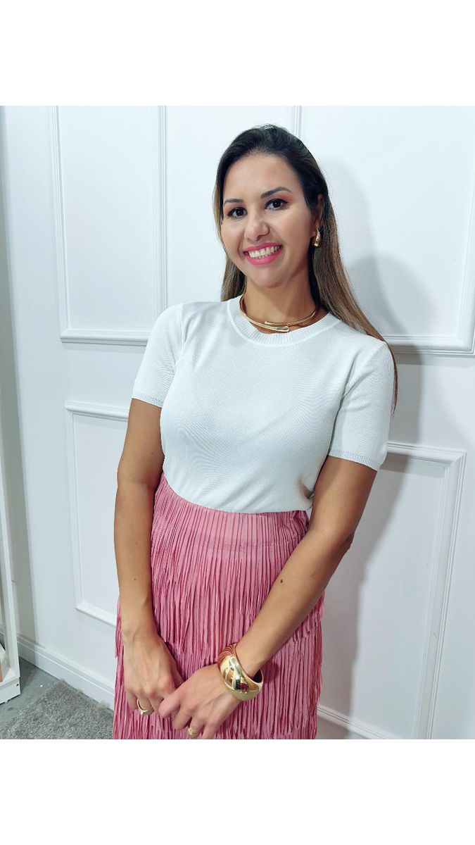 Saia midi Amanda franjas Ref:3546