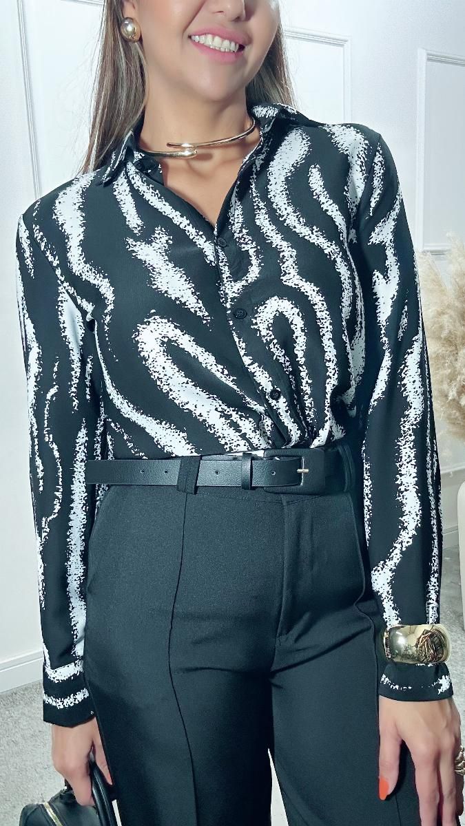 Camisa Paula aminal print Ref:3552