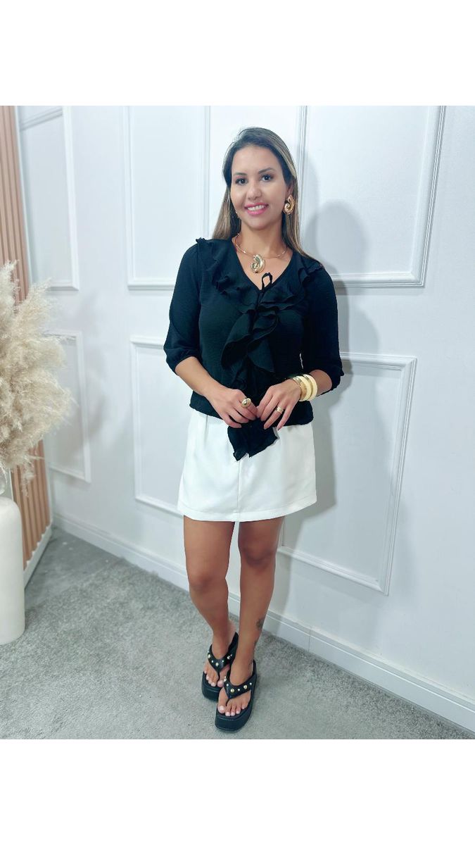 Blusa sofia babados Ref: 3569