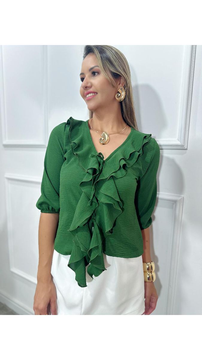 Blusa sofia babados Ref: 3569