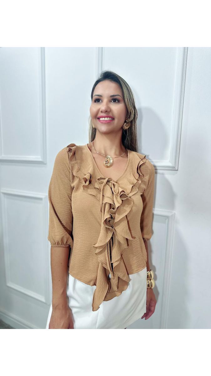 Blusa sofia babados Ref: 3569