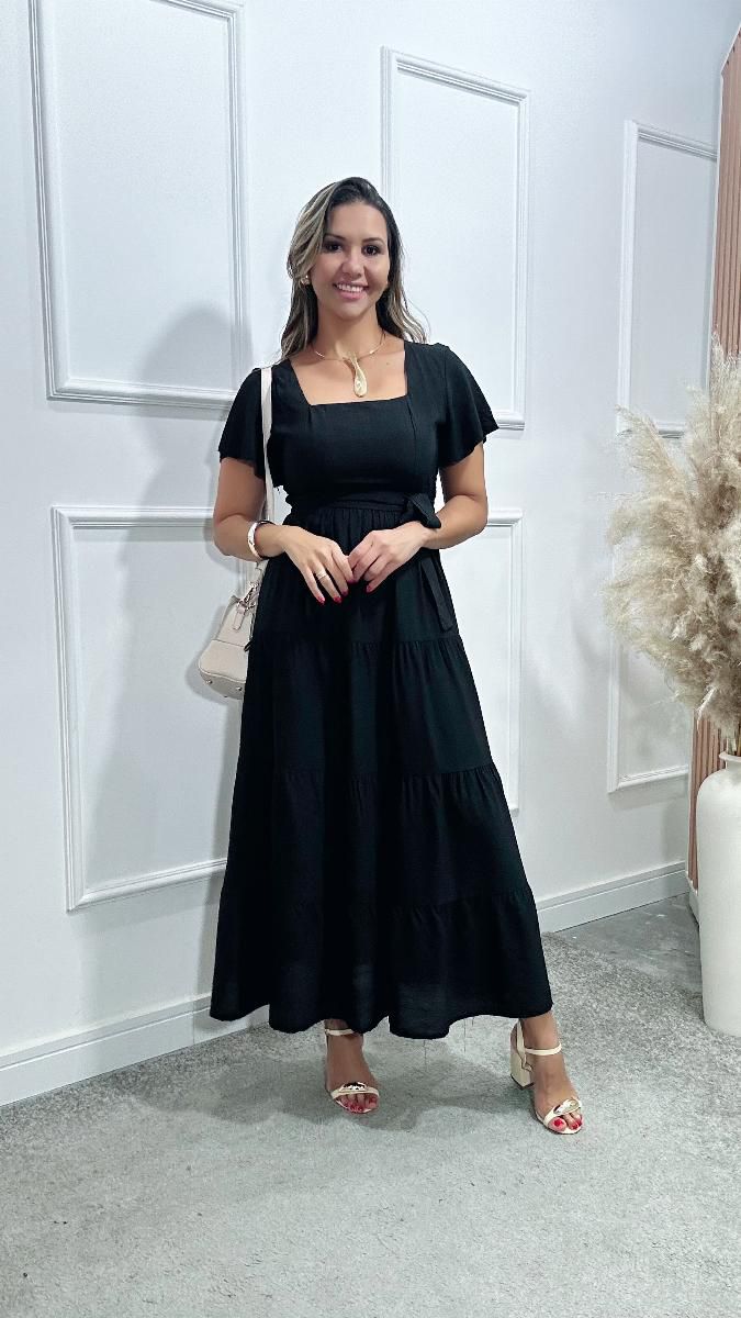 Vestido longuete Eduarda Ref:3576