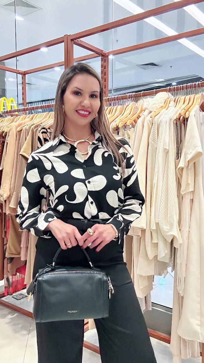 CAMISA ML SILVANA ABSTRAT REF:77286