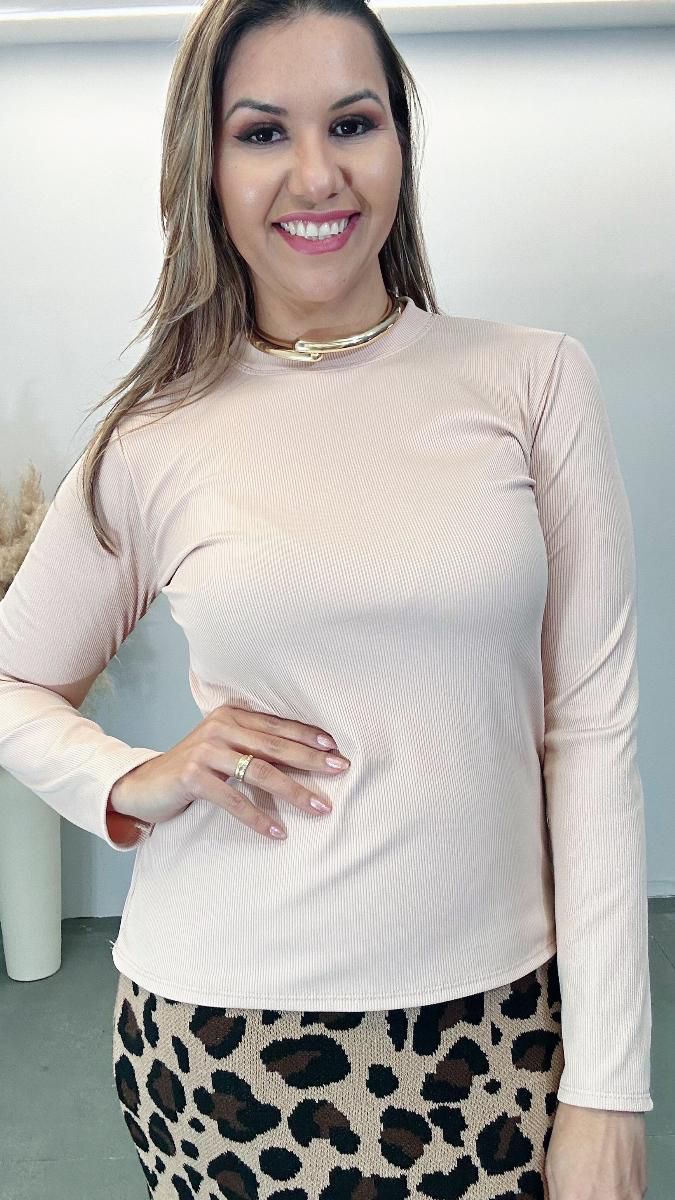Blusa Joana canelada Ref:3731