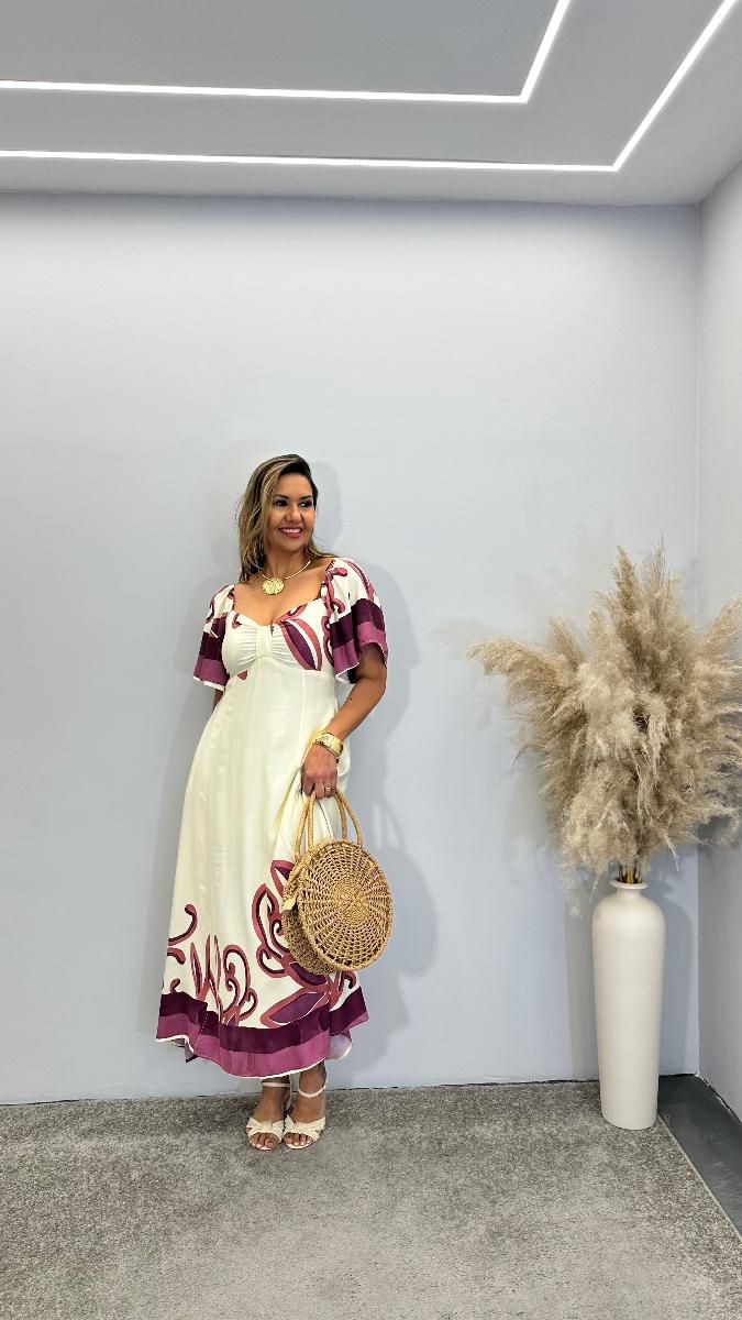 VESTIDO MIDI JULIANA REF:3739
