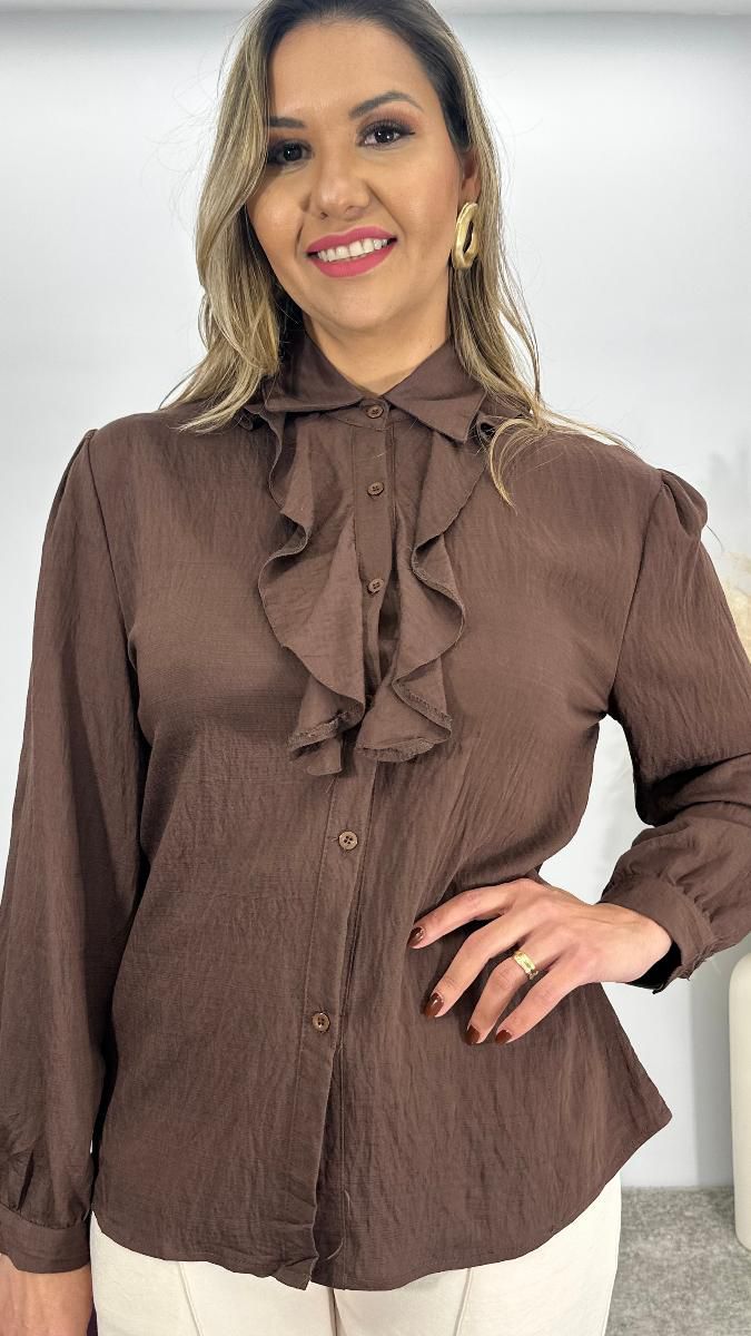 CAMISA ML BABADO JULIA REF:3745