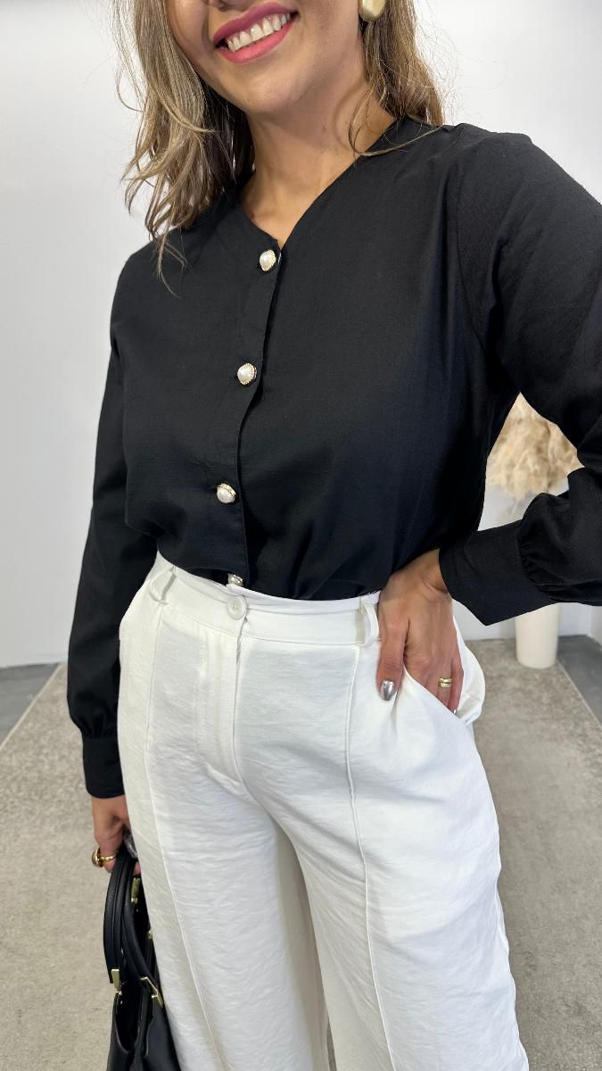 CAMISA ML DEBORA BT PEROL REF 3767