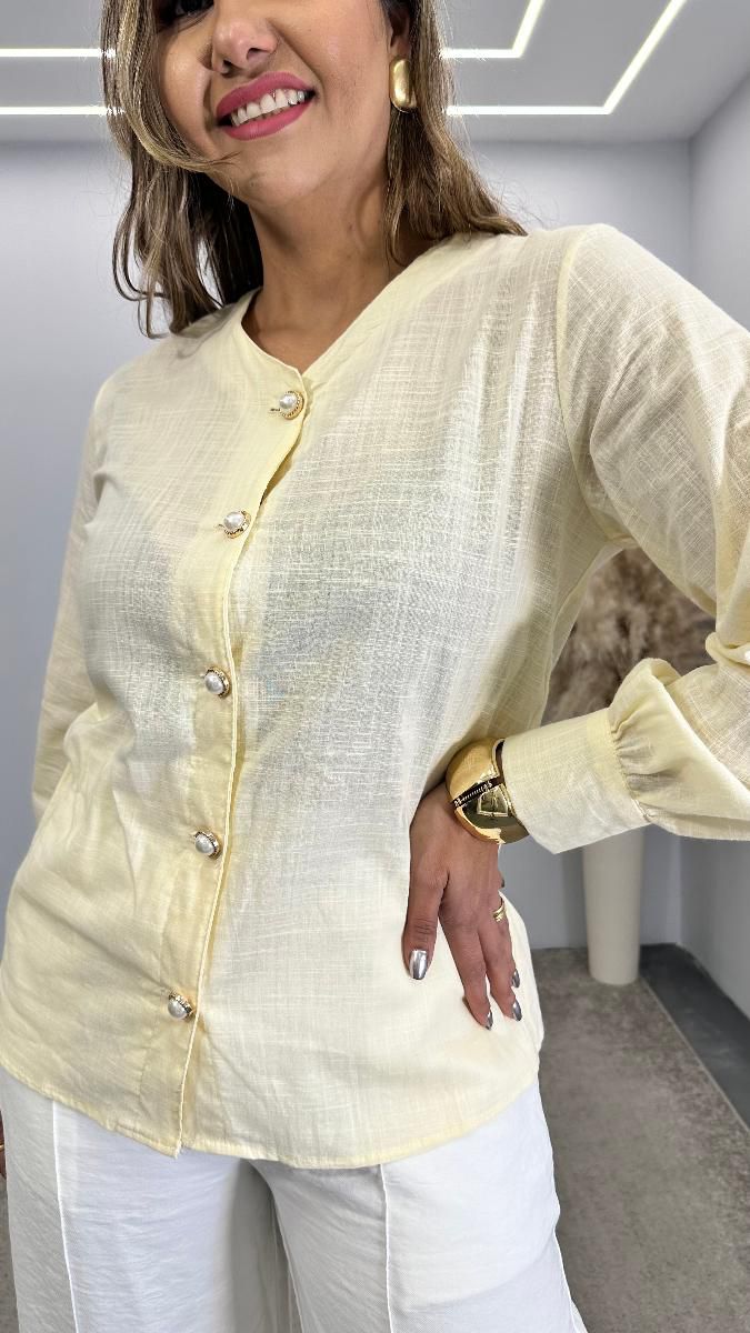 CAMISA ML DEBORA BT PEROL REF 3767