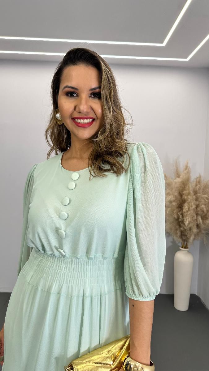 VESTIDO LONGO FEM NATALIA TULE REF 3776
