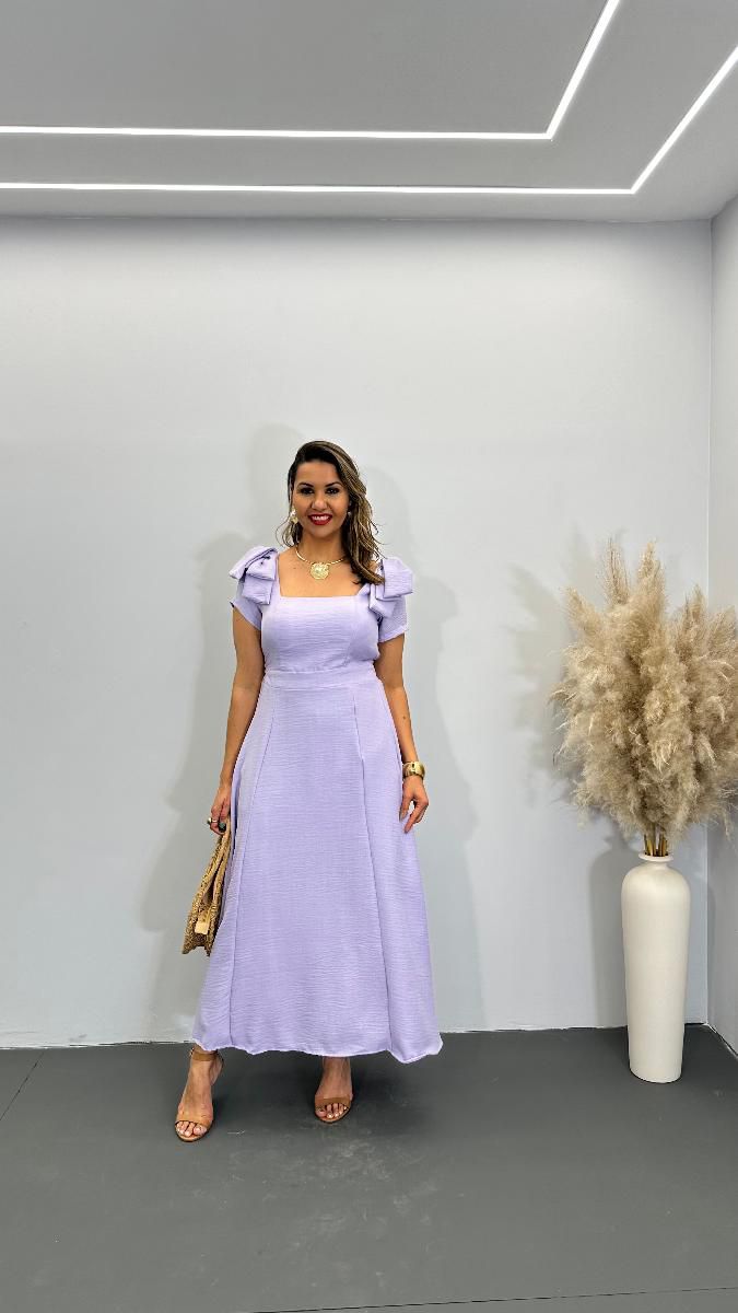 VESTIDO MIDI FEM MONICA LAÇO REF 3777