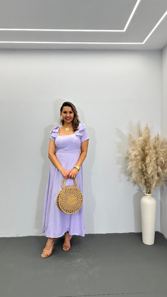 VESTIDO MIDI FEM MONICA LAÇO REF 3777