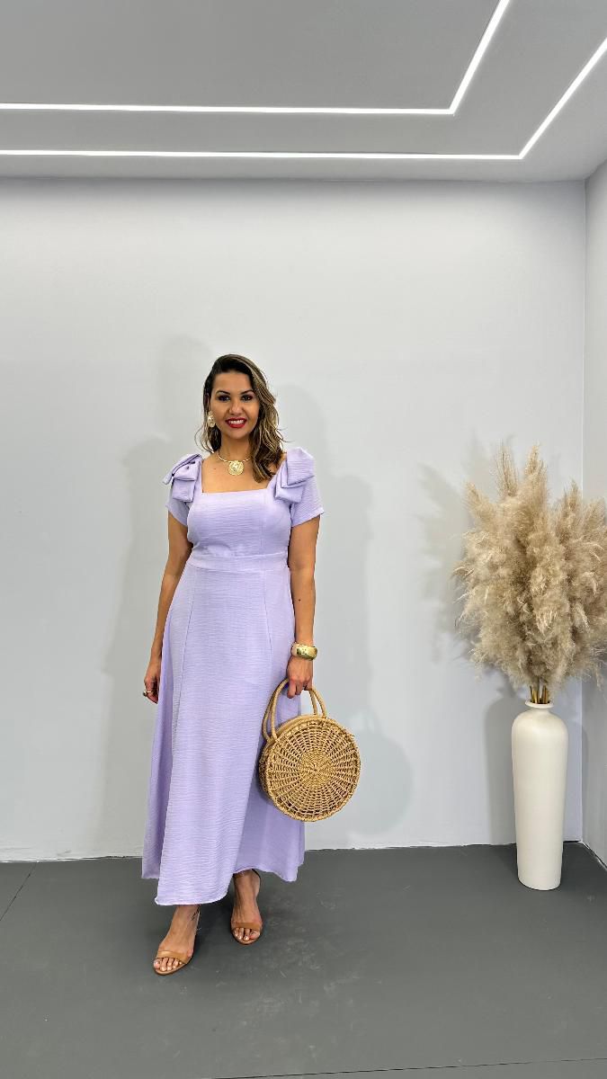 VESTIDO MIDI FEM MONICA LAÇO REF 3777