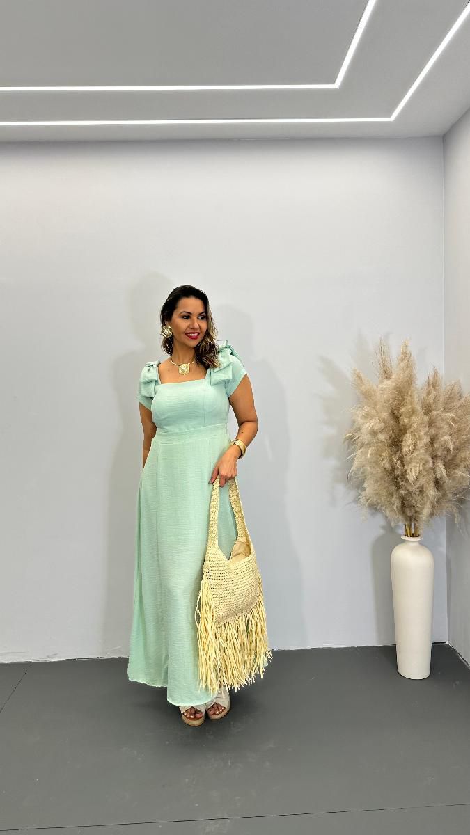 VESTIDO MIDI FEM MONICA LAÇO REF 3777