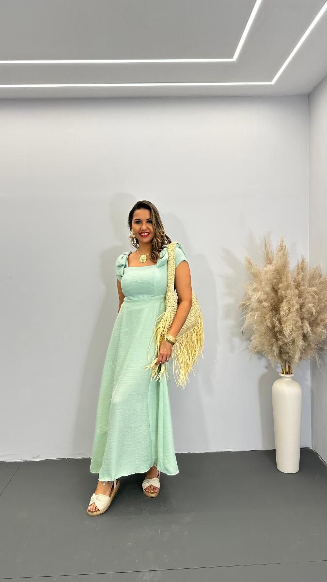 VESTIDO MIDI FEM MONICA LAÇO REF 3777