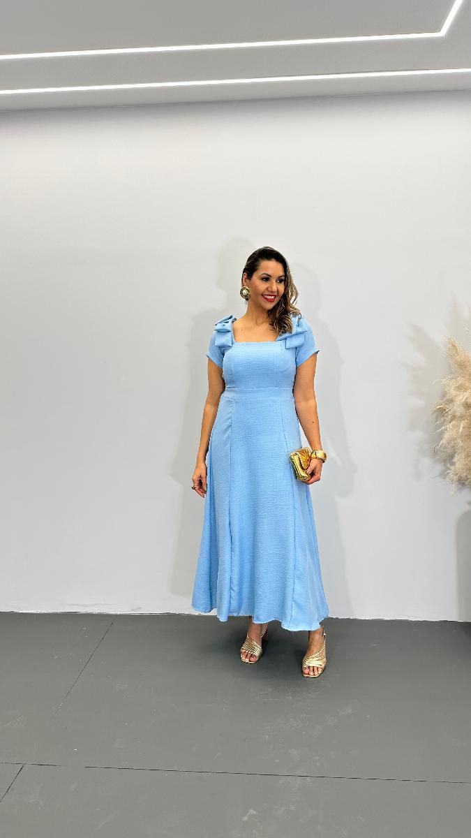 VESTIDO MIDI FEM MONICA LAÇO REF 3777